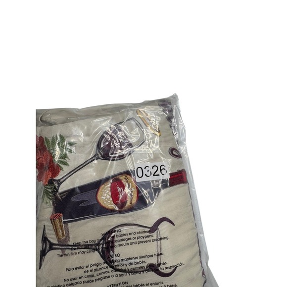 Tommy Bahama Silk Embroidered To Zin or Not to Zin Cream Button Down XL - Picture 9 of 9